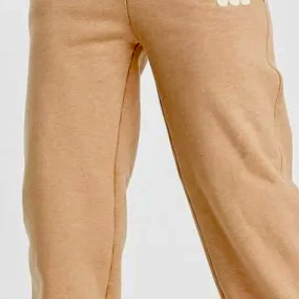UGG Women's Tan Bonded Lined Fleece Jogger Sweatpants.